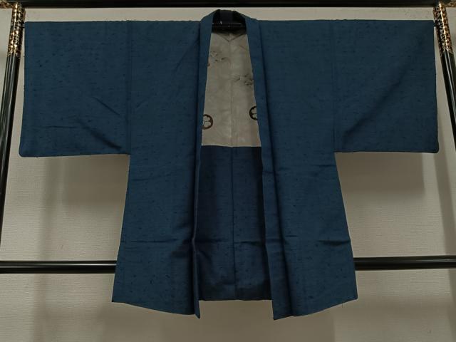 平和屋着物●男性　紬　アンサンブル　色無地　褐返し色　正絹　逸品　AABE5849ph