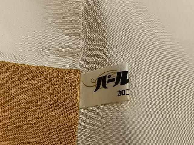 平和屋着物●上質な色無地 立波地紋 玉蜀黍色 正絹 逸品 AABE5859ph