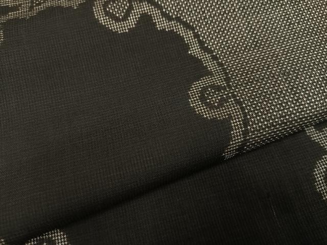 平和屋着物○本場大島紬 一元7マルキ 雪輪文 正絹 逸品 未使用 AABE5865ph