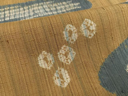 平和屋着物●訪問着 紬地 絞り 流水文 正絹 逸品 AABE5874ph
