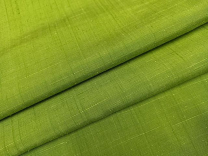 平和屋着物●上質な紬　色無地　青朽葉色　ロング丈　正絹　逸品　AABE5894ph