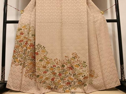 平和屋着物●訪問着　花唐草文　金彩　正絹　逸品　AABE5897ph
