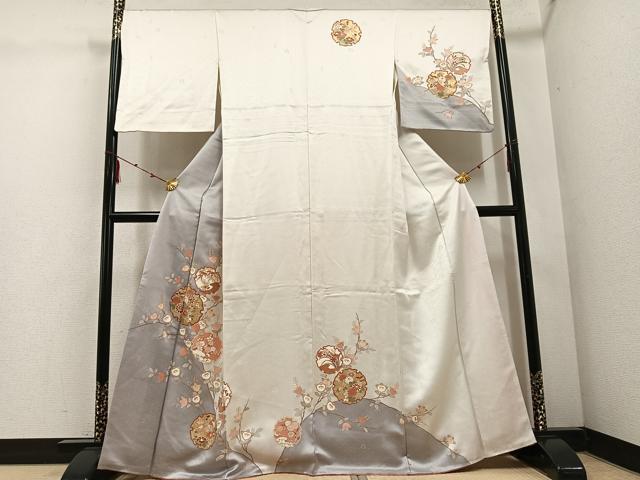 平和屋着物○十日町老舗ブランド 吉澤友禅 吾妻徳穂 訪問着 雪輪枝