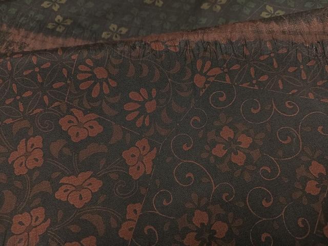 平和屋着物●本場大島紬　訪問着　絞り　花唐草文　正絹　逸品　未使用　AABE5914ph