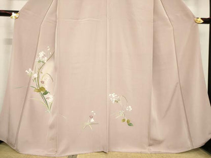 平和屋着物●訪問着　草花文　暈し染め　正絹　逸品　AABE5945ck
