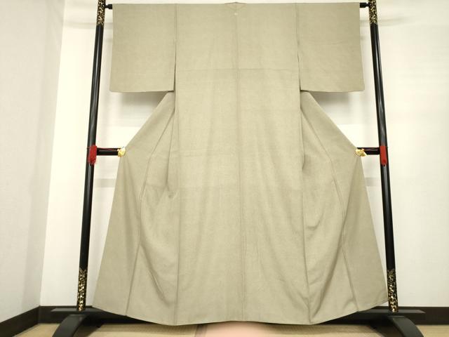 平和屋着物●江戸小紋　極小鮫小紋柄　正絹　逸品　AABE5949ck