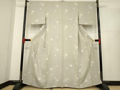 平和屋着物●上質な小紋　源氏香花文　正絹　逸品　AABE5971ck