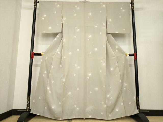 平和屋着物●上質な小紋　源氏香花文　正絹　逸品　AABE5971ck