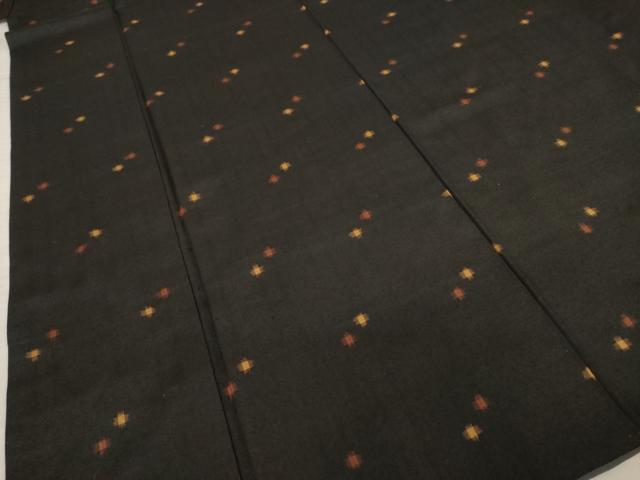 平和屋着物●上質な紬　十字絣　正絹　逸品　AABE5972ck 平和屋着物○上質な紬 十字絣 正絹 逸品 AABE5972ck