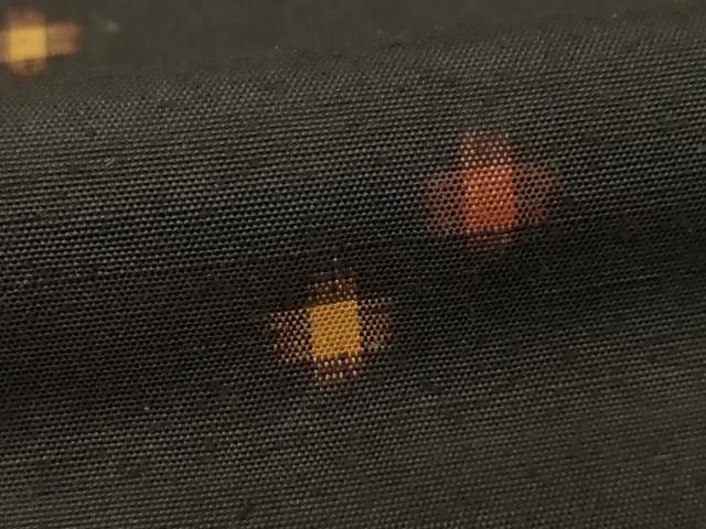 平和屋着物○上質な紬 十字絣 正絹 逸品 AABE5972ck