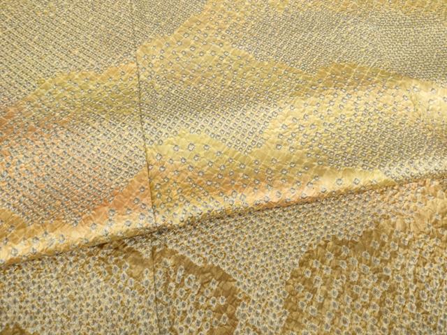 平和屋着物○訪問着 総絞り 雲重ね文 暈し染め 正絹 逸品