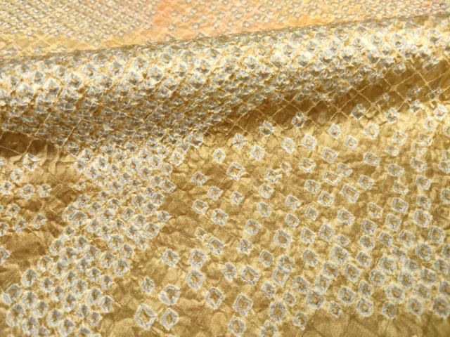 平和屋着物●訪問着　総絞り　雲重ね文　暈し染め　正絹　逸品　AABE5979ck 平和屋着物○訪問着 総絞り 雲重ね文 暈し染め 正絹 逸品