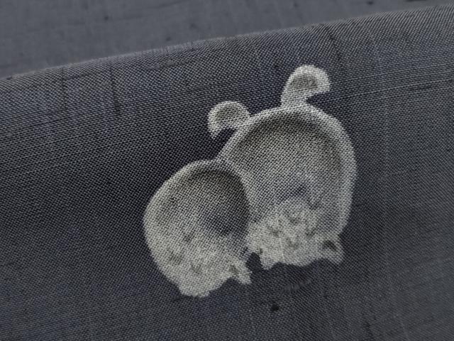 平和屋着物●訪問着　紬地　ミミズク　さが美扱い　正絹　逸品　AABE5981ck 平和屋着物○訪問着 紬地 ミミズク さが美扱い 正絹 逸品 AABE5981ck