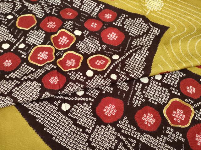 平和屋着物○豪華振袖 駒刺繍 絞り 枝梅文 正絹 逸品 AABE5992ck