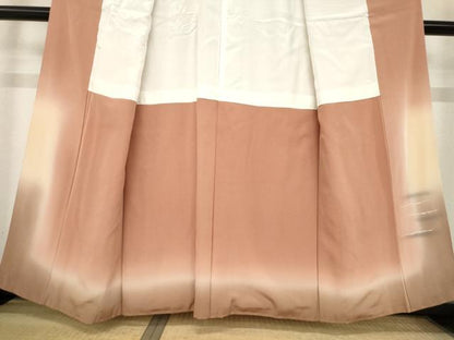平和屋着物●日本画家　水嶋征夫　訪問着　さざなみ　暈し染め　正絹　逸品　AABE5999ck