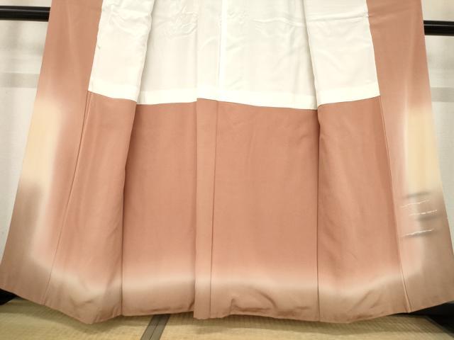 平和屋着物●日本画家　水嶋征夫　訪問着　さざなみ　暈し染め　正絹　逸品　AABE5999ck