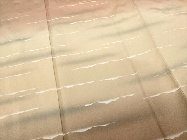 平和屋着物●日本画家　水嶋征夫　訪問着　さざなみ　暈し染め　正絹　逸品　AABE5999ck