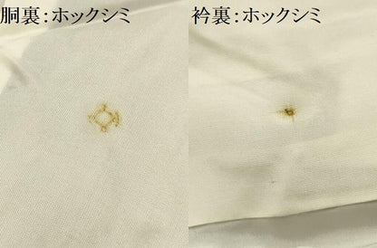 平和屋着物●本場結城紬　100亀甲　花唐草文　正絹　逸品　AABE6079sx