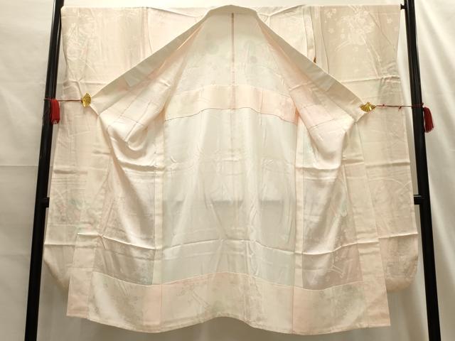 平和屋着物□振袖用長襦袢 無双仕立て 花車文 暈し染め 正絹 逸品