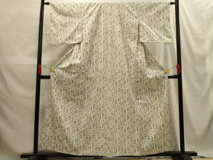 平和屋着物■上質な紬　花丸文　正絹　逸品　AABE6343sx