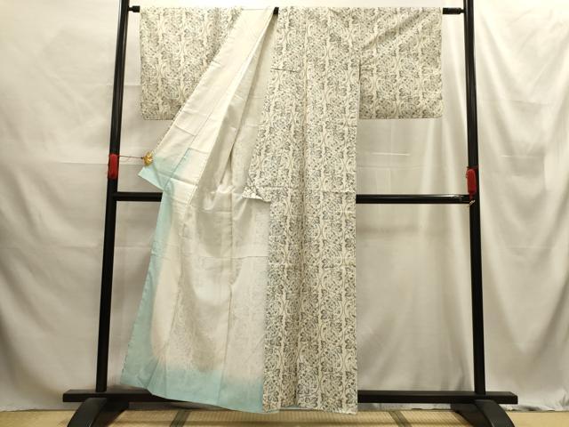 平和屋着物■上質な紬　花丸文　正絹　逸品　AABE6343sx