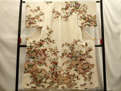 平和屋着物■訪問着 流水花籬文 金銀彩 正絹 逸品 AABE6412sx
