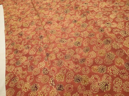 平和屋着物■上質な小紋 花丸文 金彩 正絹 逸品 AABE6469sx