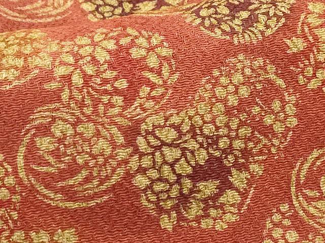 平和屋着物■上質な小紋 花丸文 金彩 正絹 逸品 AABE6469sx