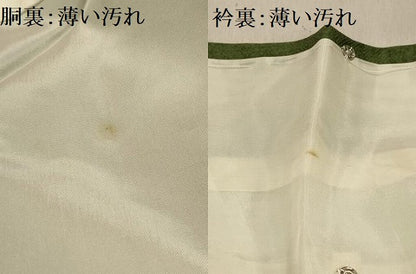 平和屋着物■訪問着 刺繍 雪輪花文 暈し染め 金銀彩 正絹 逸品 AABE6477sx