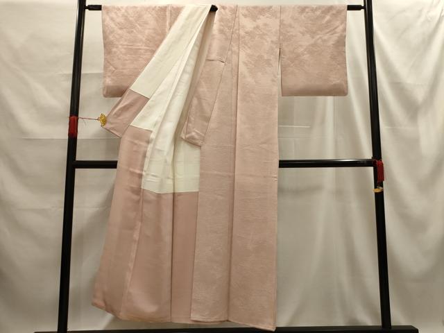 平和屋着物■上質な色無地 樹林地紋 虹色 正絹 逸品 AABE6492sx