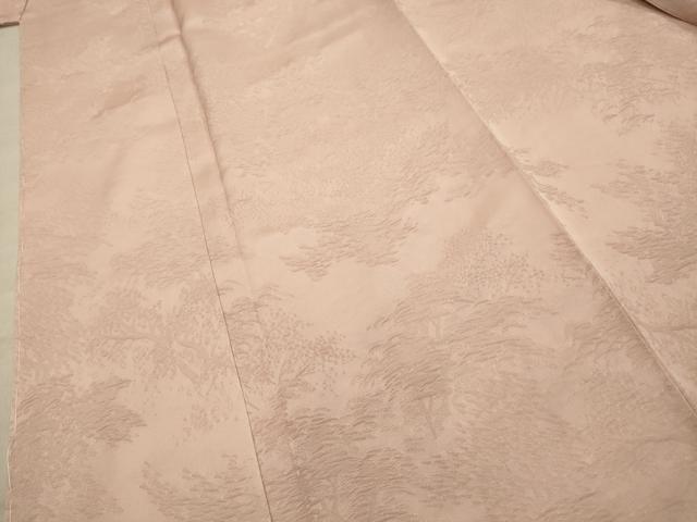 平和屋着物■上質な色無地 樹林地紋 虹色 正絹 逸品 AABE6492sx