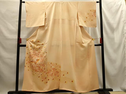 平和屋着物■訪問着 孔雀文 暈し染め 正絹 逸品 AABE6493sx