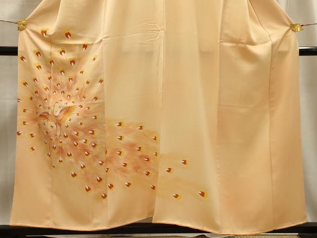 平和屋着物■訪問着 孔雀文 暈し染め 正絹 逸品 AABE6493sx