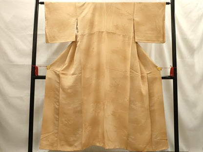 平和屋着物■上質な小紋 流水文 暈し染め 正絹 逸品 AABE6496sx