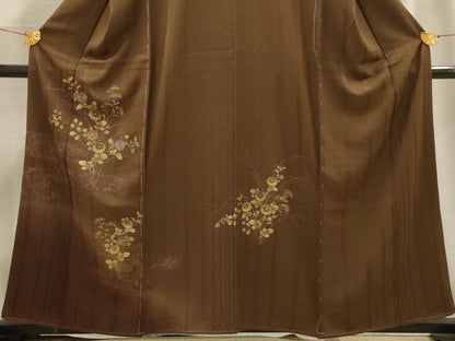 平和屋着物■訪問着 刺繍 霞花文 金彩 正絹 逸品 AABE6497sx