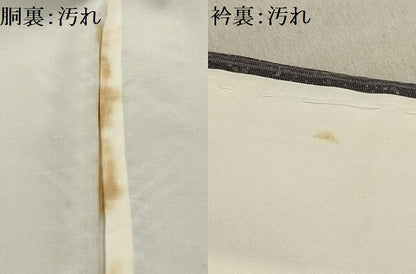 平和屋着物■上質な小紋 間道 正絹 逸品 AABE6518sx