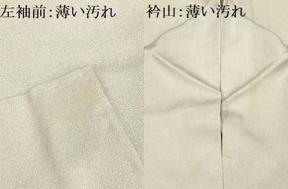 平和屋着物■訪問着 花鳥風景文 暈し染め 銀糸 正絹 逸品 AABE6533sx