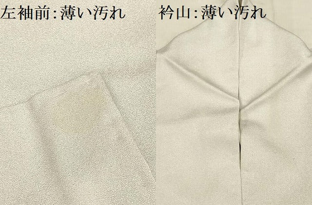 平和屋着物■訪問着 花鳥風景文 暈し染め 銀糸 正絹 逸品 AABE6533sx