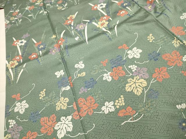平和屋着物■訪問着 草花文 金彩 正絹 逸品 AABE6534sx