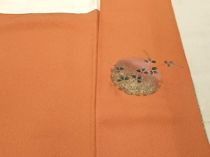 平和屋着物■訪問着 刺繍 道長雪輪花文 金糸 金彩 正絹 逸品 AABE6538sx