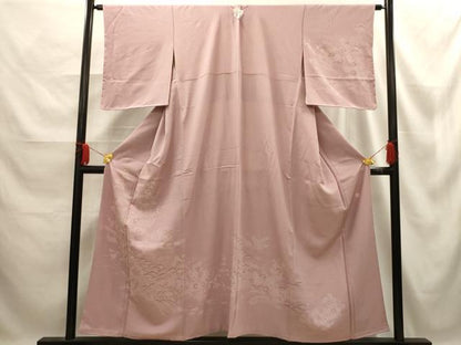 平和屋着物■伝統工芸士 服部光擴 江戸小紋 訪問着 松竹梅風景文 正絹 逸品 AABE6542sx