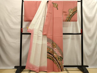 平和屋着物■訪問着 鬘帯花宝尽くし文 金彩 正絹 逸品 AABE6547sx