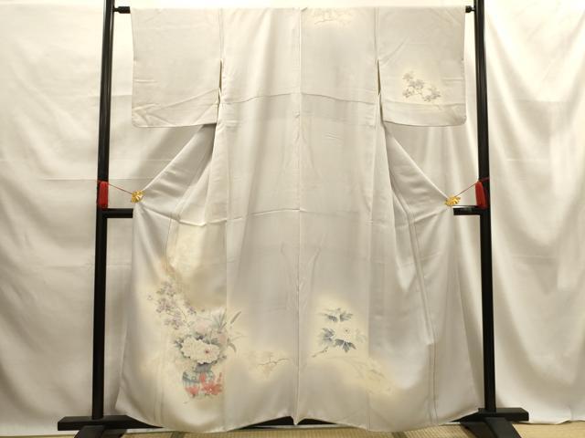 平和屋着物■訪問着 飾花文 暈し染め 正絹 逸品 AABE6573sx