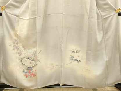 平和屋着物■訪問着 飾花文 暈し染め 正絹 逸品 AABE6573sx