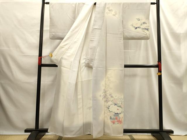 平和屋着物■訪問着 飾花文 暈し染め 正絹 逸品 AABE6573sx