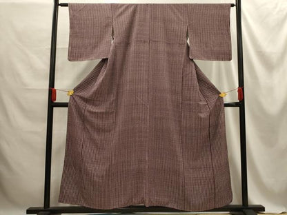 平和屋着物■江戸小紋 花間道 反端付き 正絹 逸品 AABE6583sx