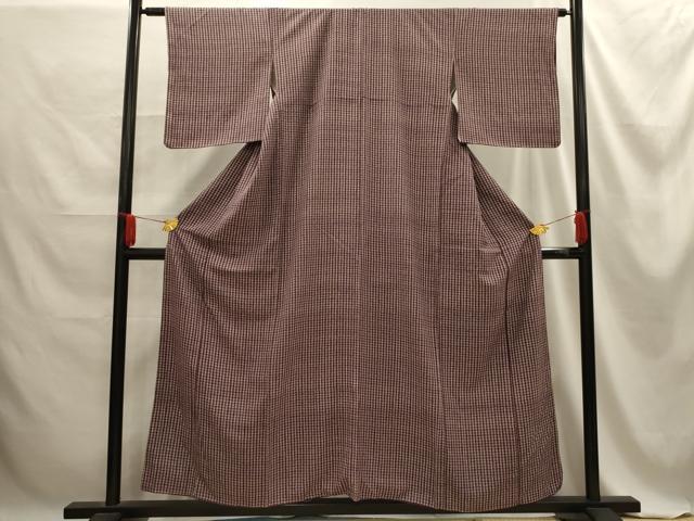 平和屋着物■江戸小紋 花間道 反端付き 正絹 逸品 AABE6583sx