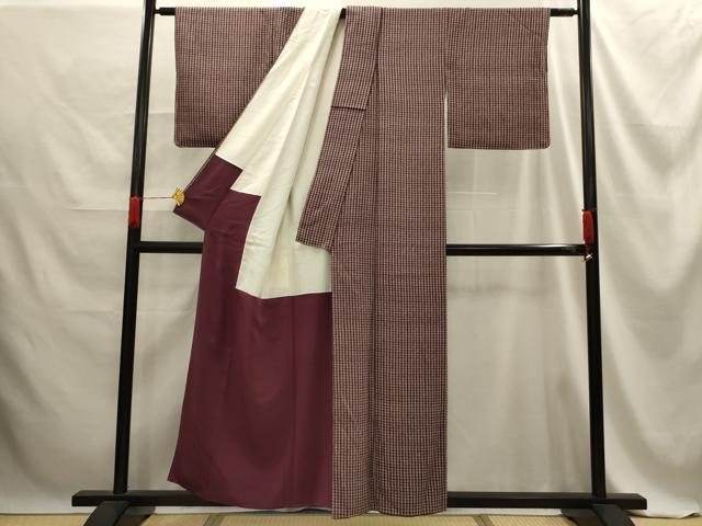 平和屋着物■江戸小紋 花間道 反端付き 正絹 逸品 AABE6583sx