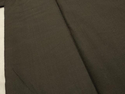 平和屋着物■男性　紬　アンサンブル　檳榔子染色　正絹　逸品　AABE6592sx