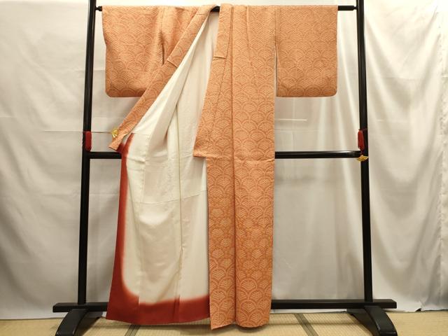 平和屋着物■色留訪問着　総絞り　青海波　正絹　逸品　AABE6594sx